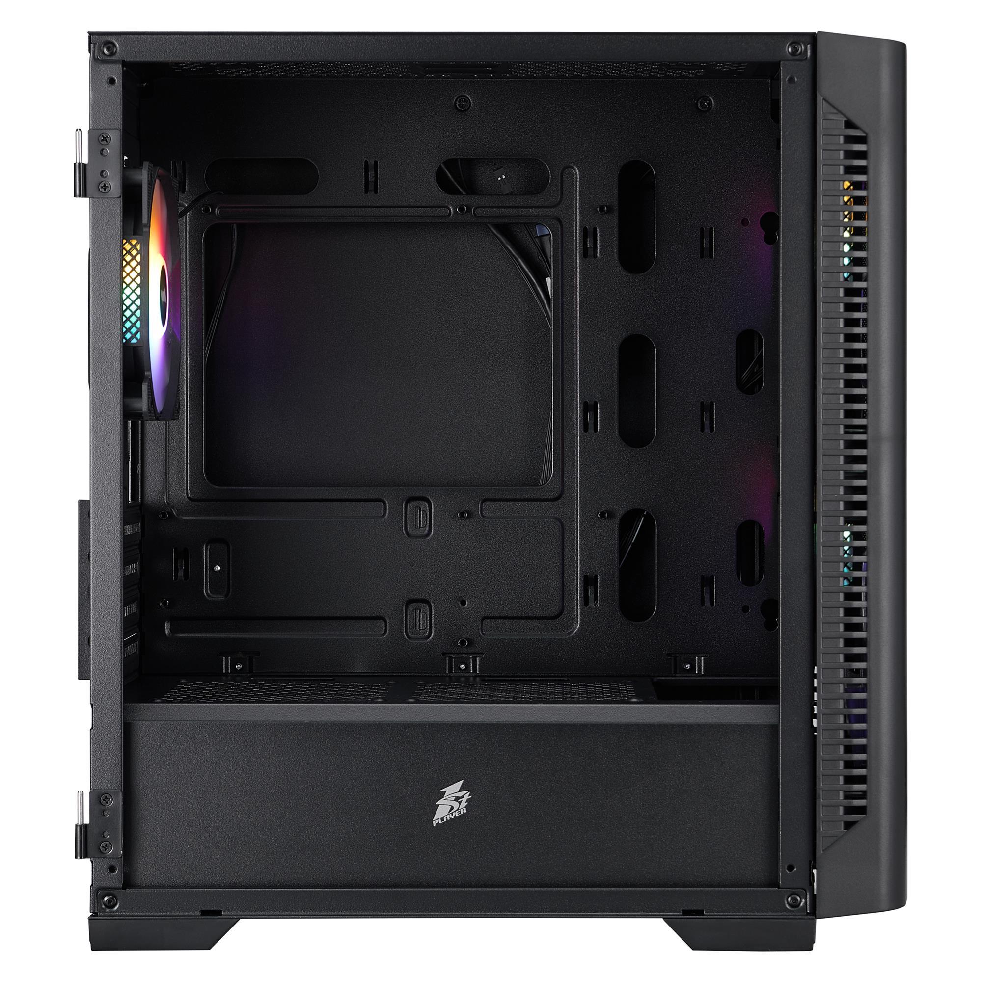 Корпус 1stPlayer D4-M-BK-2F1P-1F1 Black фото5
