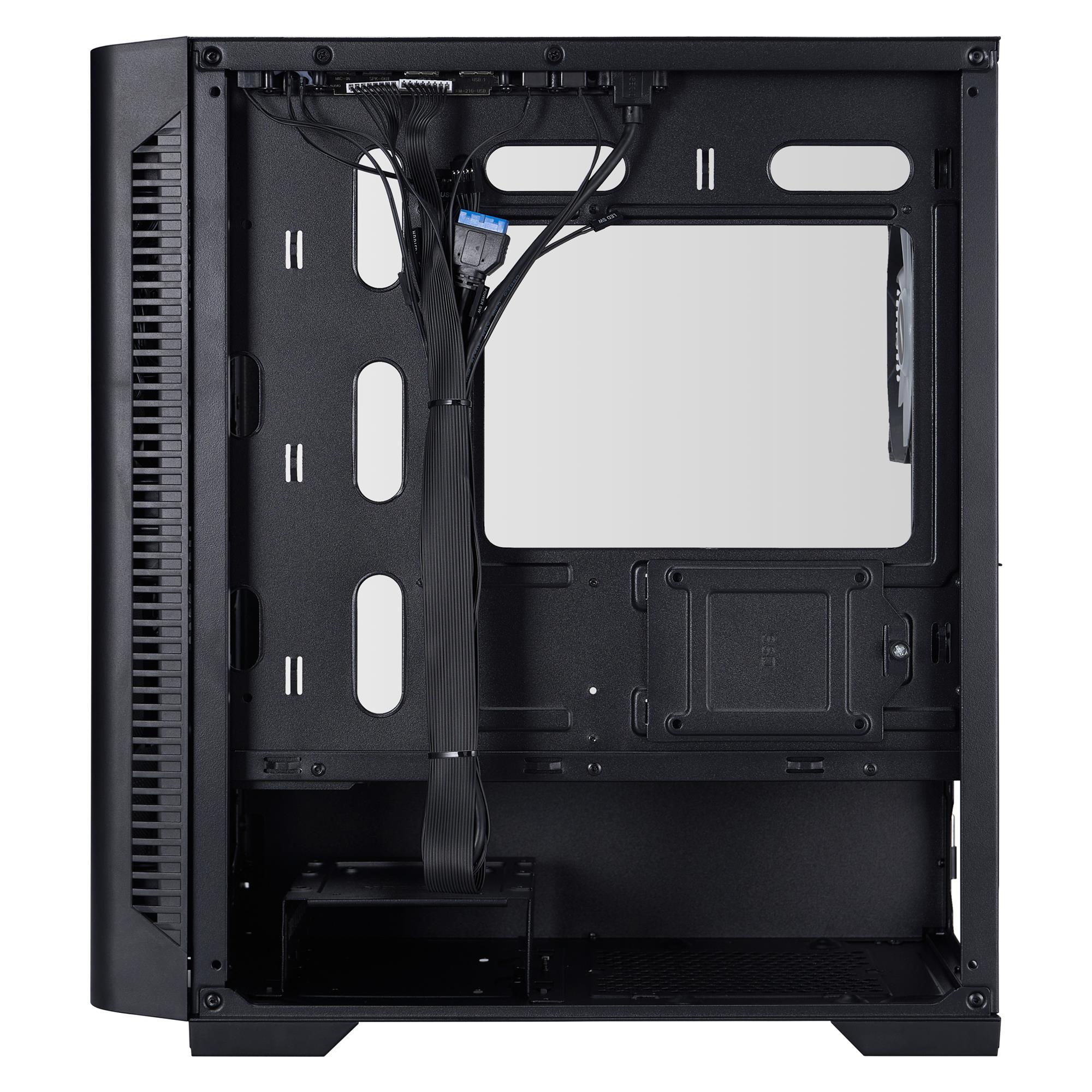 Корпус 1stPlayer D4-M-BK-2F1P-1F1 Black фото6