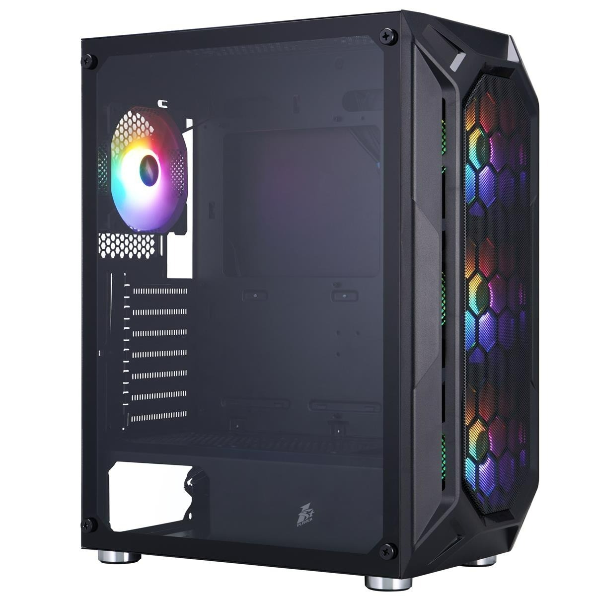 Корпус 1stPlayer X6-BK-4F1 Black без БЖ фото2