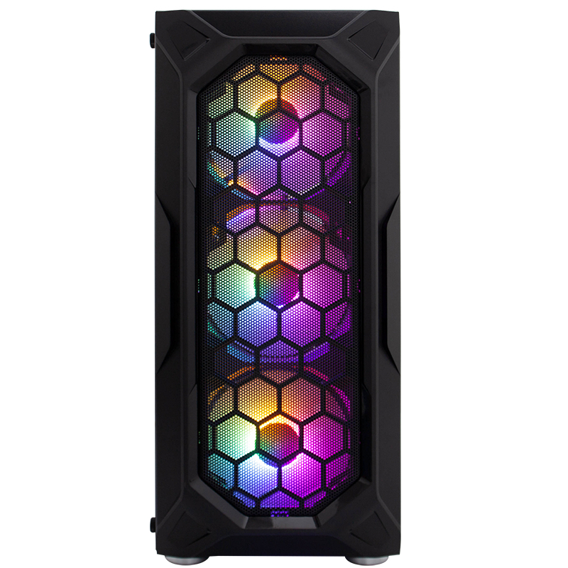 Корпус 1stPlayer X6-BK-4F1 Black без БЖ фото4