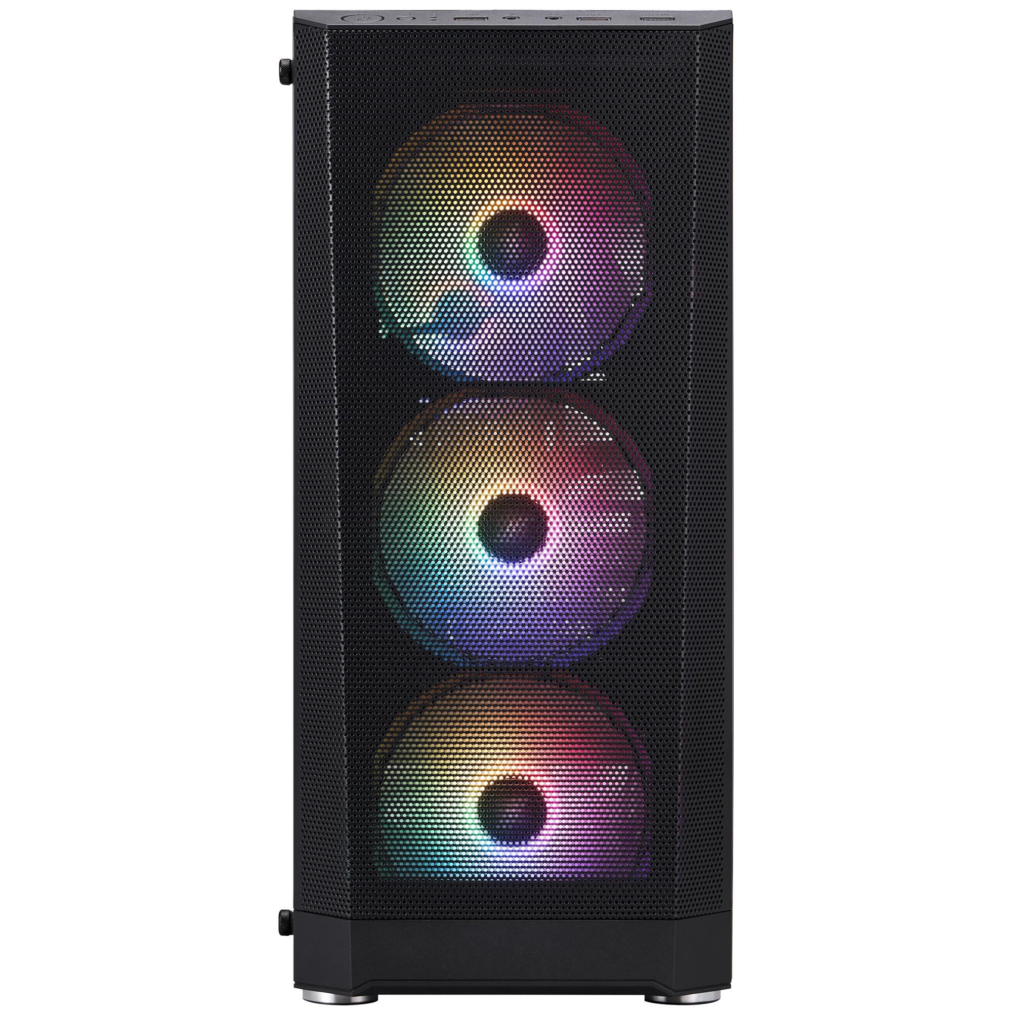 Корпус 1stPlayer FD5-M-BK-4F1 Black без БЖ фото2