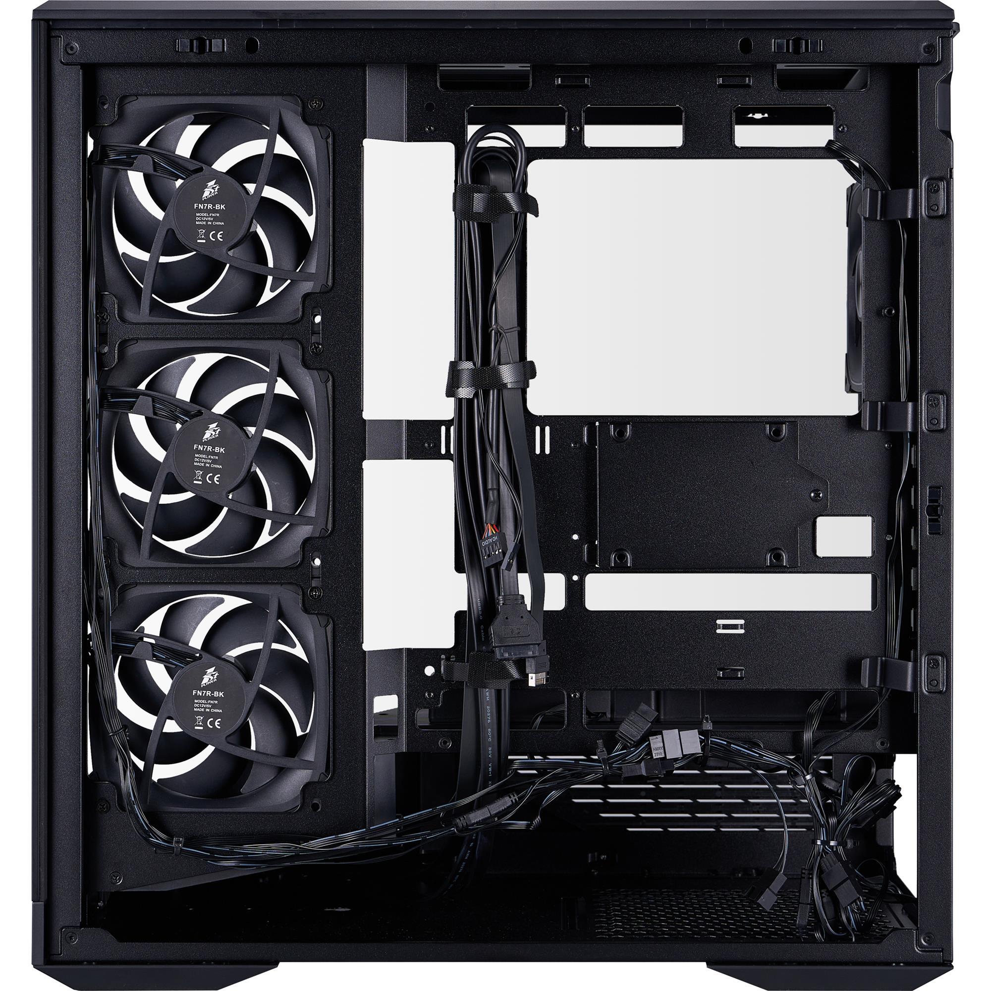 Корпус 1stPlayer GM7-BK-3FN7R-1FN7 Black фото5