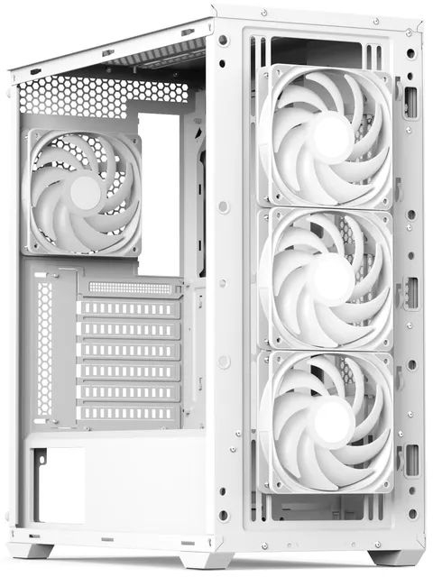 Корпус AeroCool D501A-G-WT-v2 (ACCM-DS01043.21) White фото5