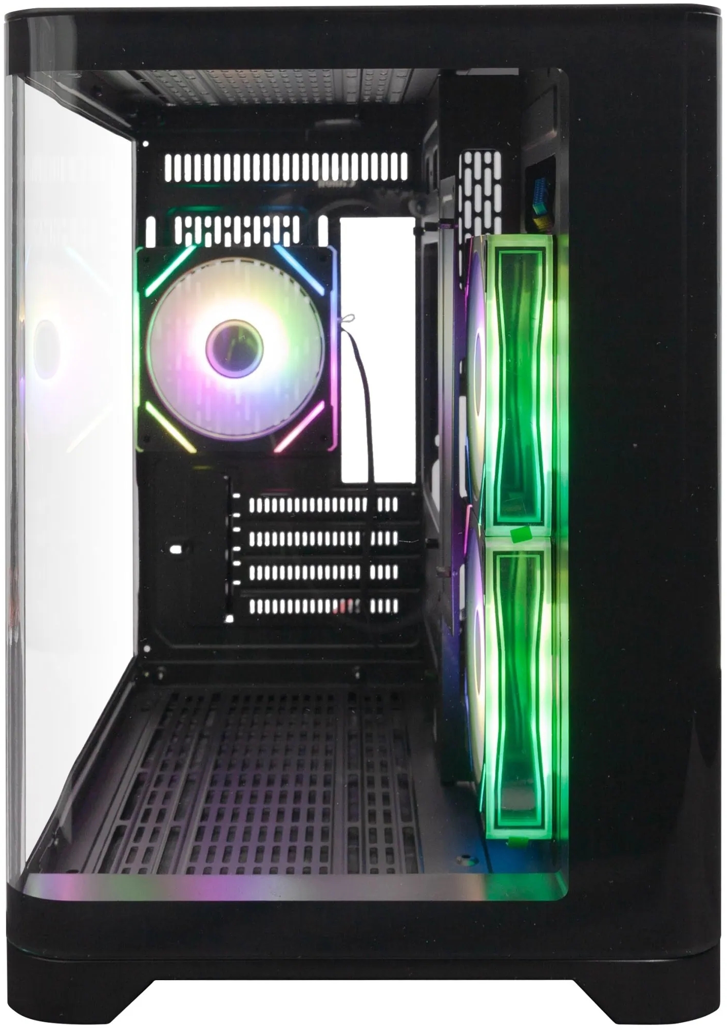 Корпус 1stPlayer UV5-BK-2FC7R-1FC7 Black без БЖ фото2