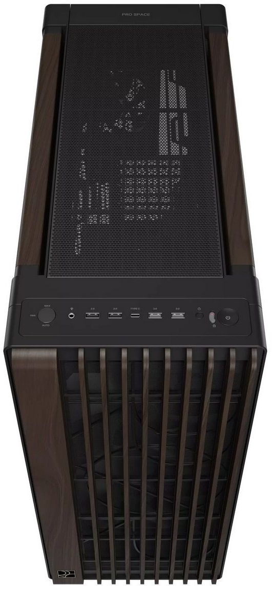 Корпус Asus ProArt PA602 Walnut Wood Metal Panel Modern Black (90DC00J0-B09040) фото4