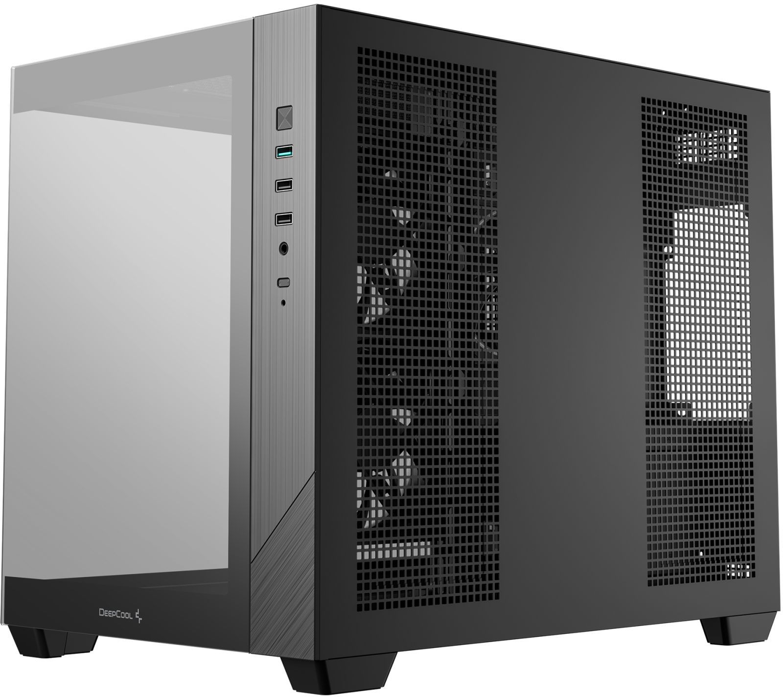 Корпус DeepCool CG330 3F Black (R-CG330-BKNGM3-G) без БП фото