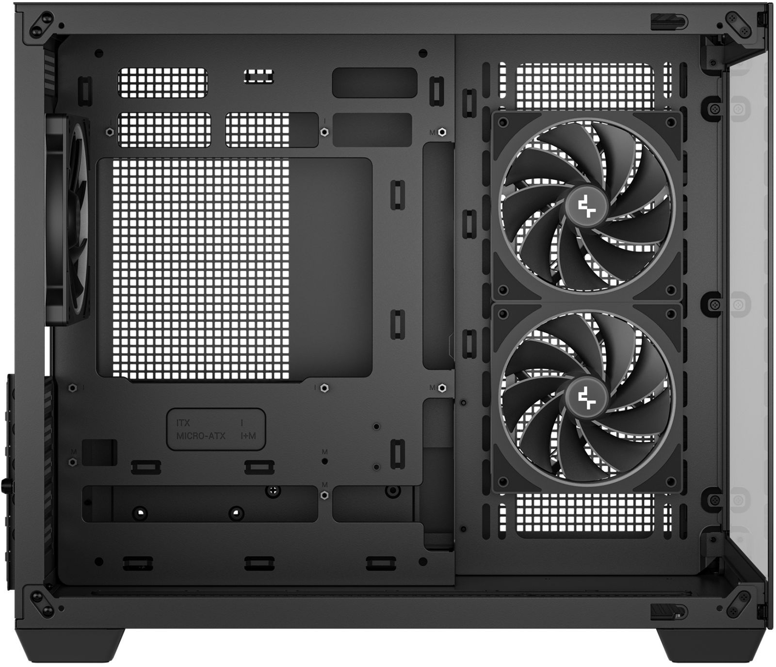 Корпус DeepCool CG330 3F Black (R-CG330-BKNGM3-G) без БП фото