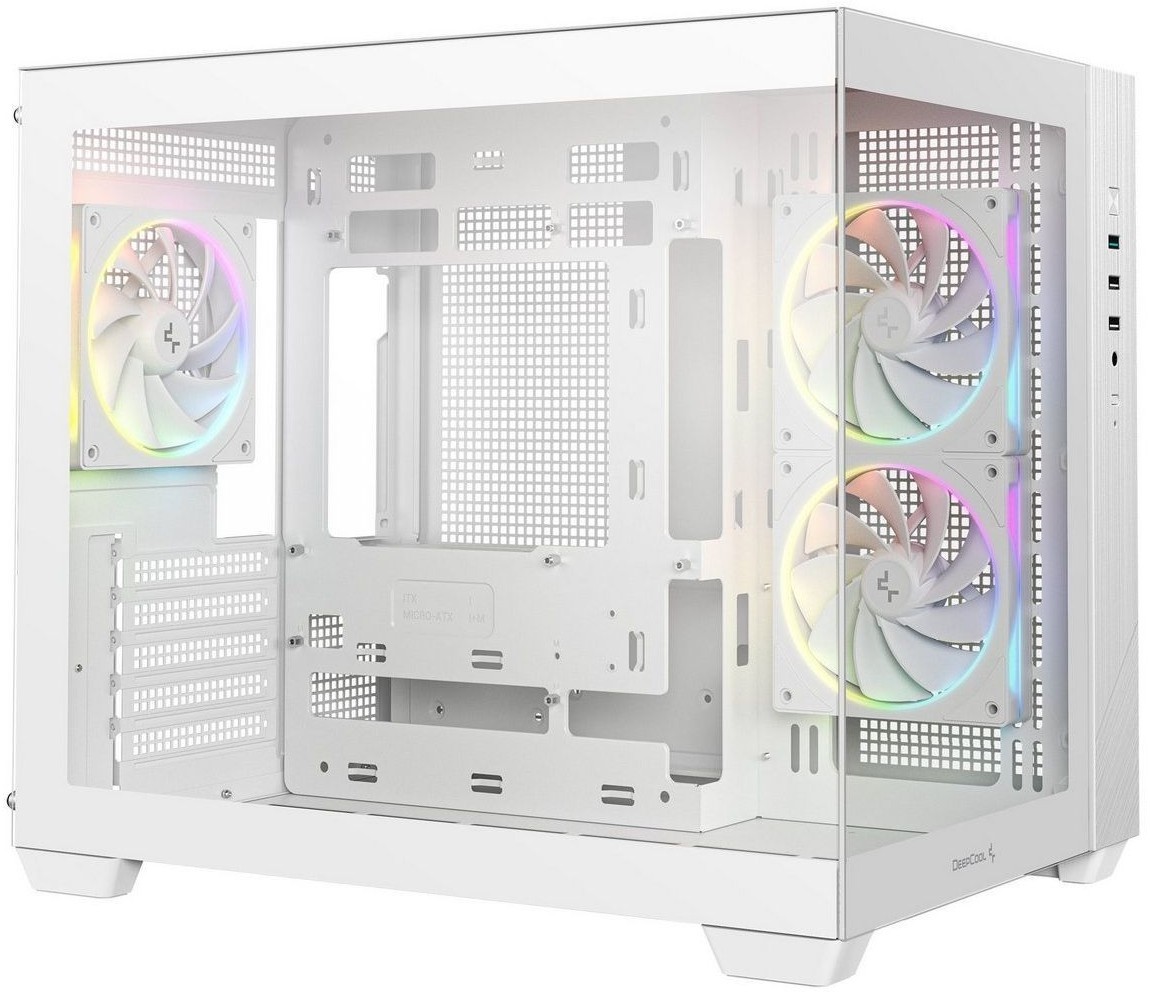 Корпус DeepCool CG330 3F White (R-CG330-WHNGM3-G) без БП фото