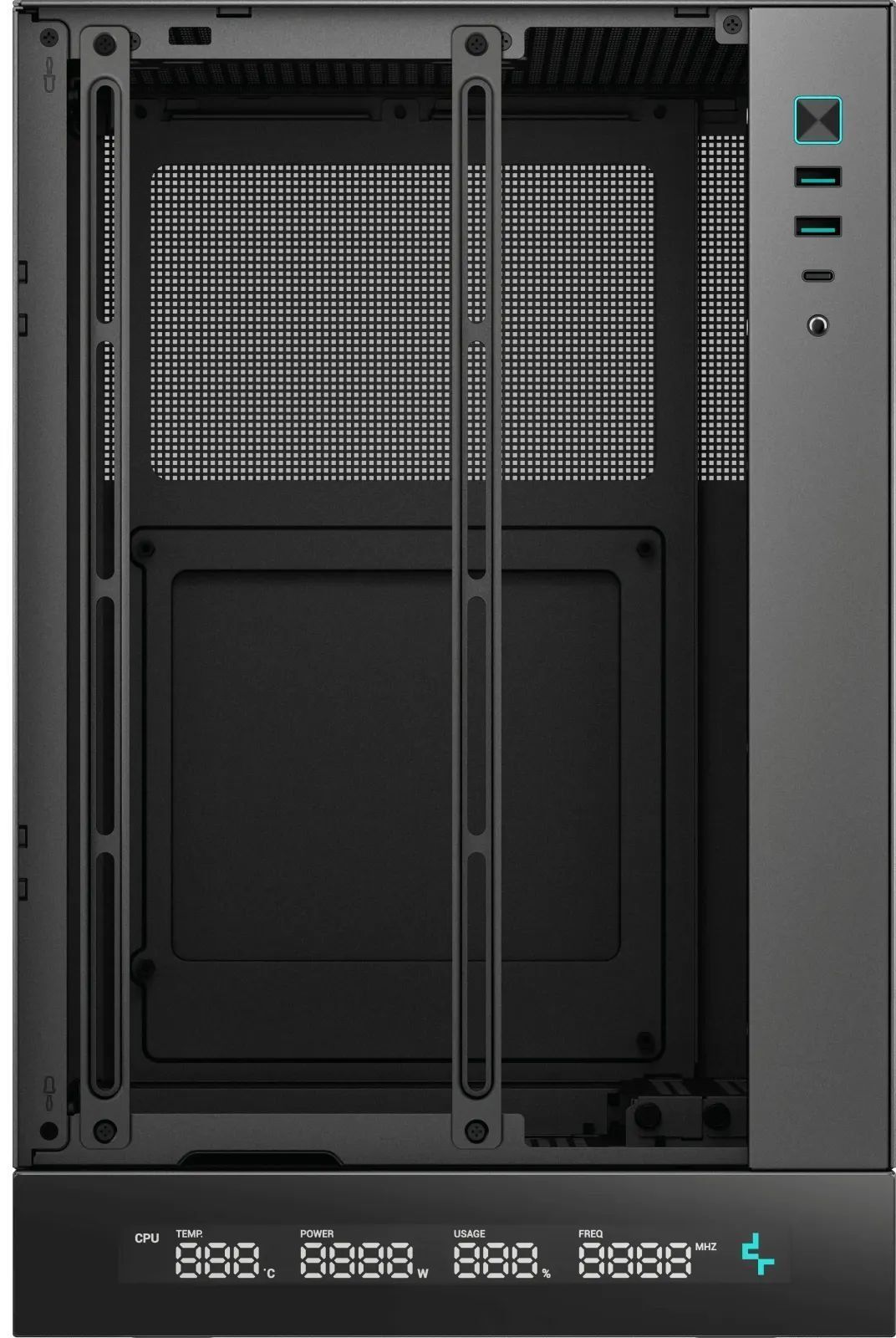 Корпус DeepCool CH170 Digital Black (R-CH170-BKNPI0D-G-1) без БЖ фото5