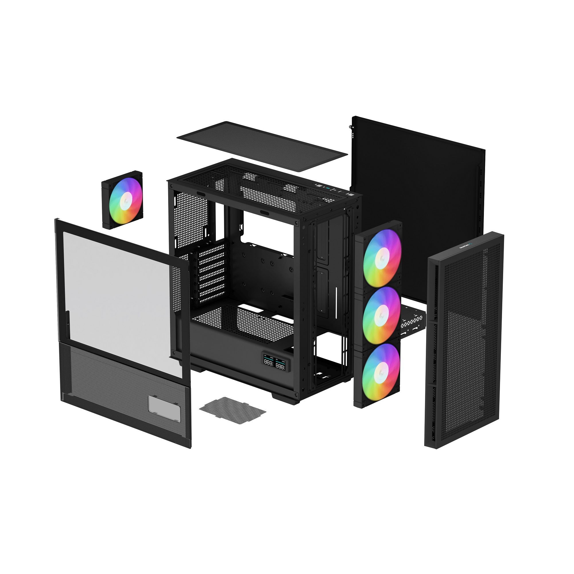 Корпус DeepCool CH560 Digital Black (R-CH560-BKAPE4D-G-1) без БП фото13