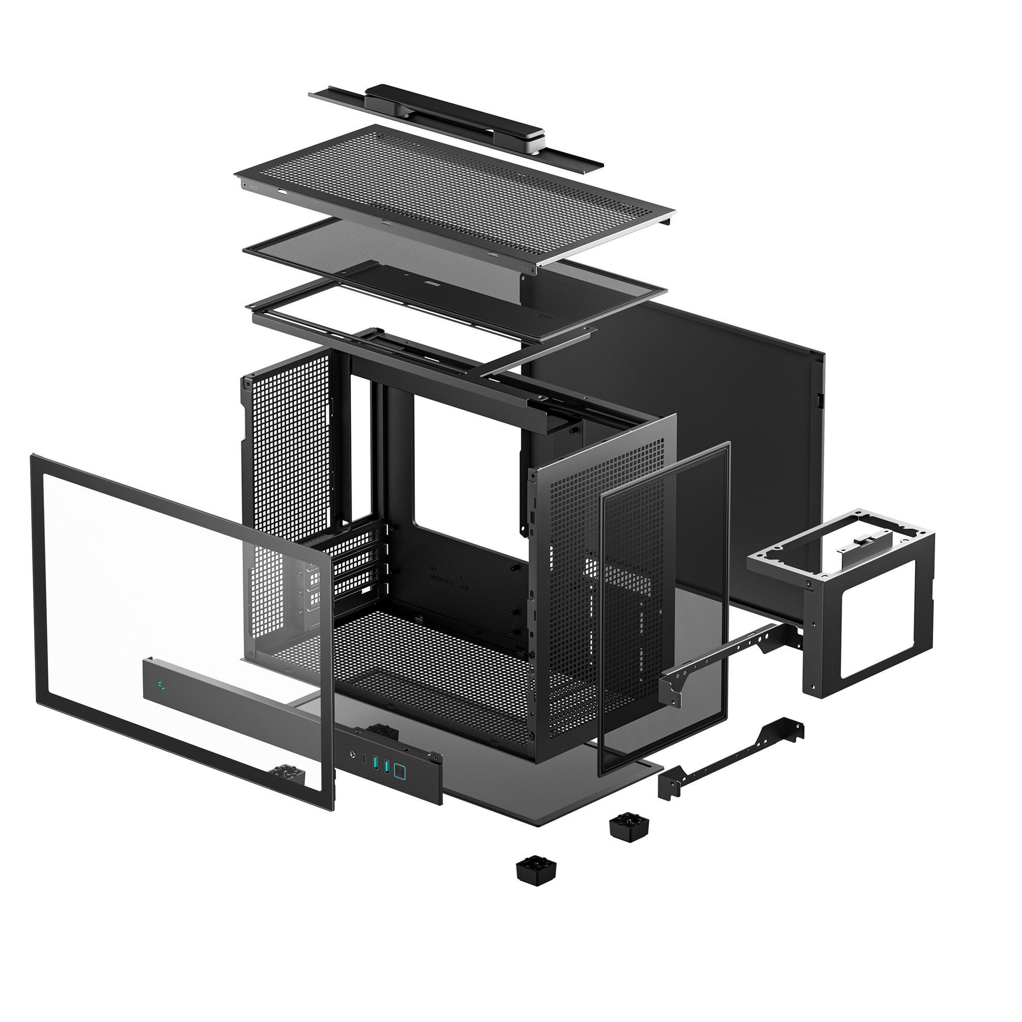 Корпус DeepCool CH160 Plus Black (R-CH160-BKNGM0-G) без БЖ фото10