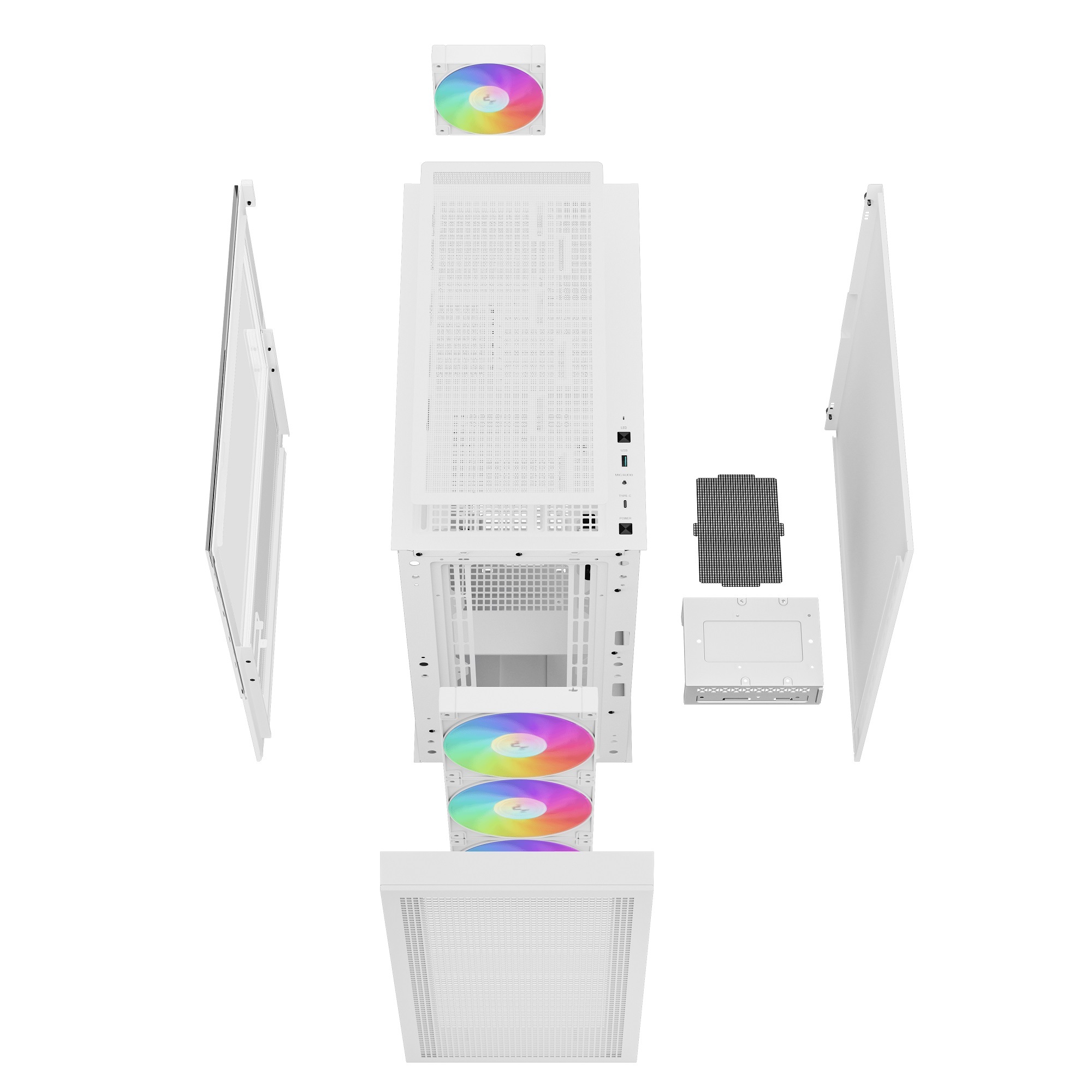 Корпус DeepCool CH560 Digital White (R-CH560-WHAPE4D-G-1) без БЖ фото14