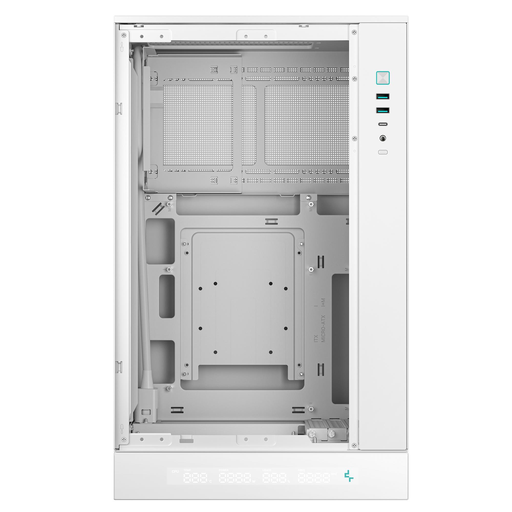 Корпус DeepCool CH270 Digital White (R-CH270-WHNDM0-G-1) без БЖ фото