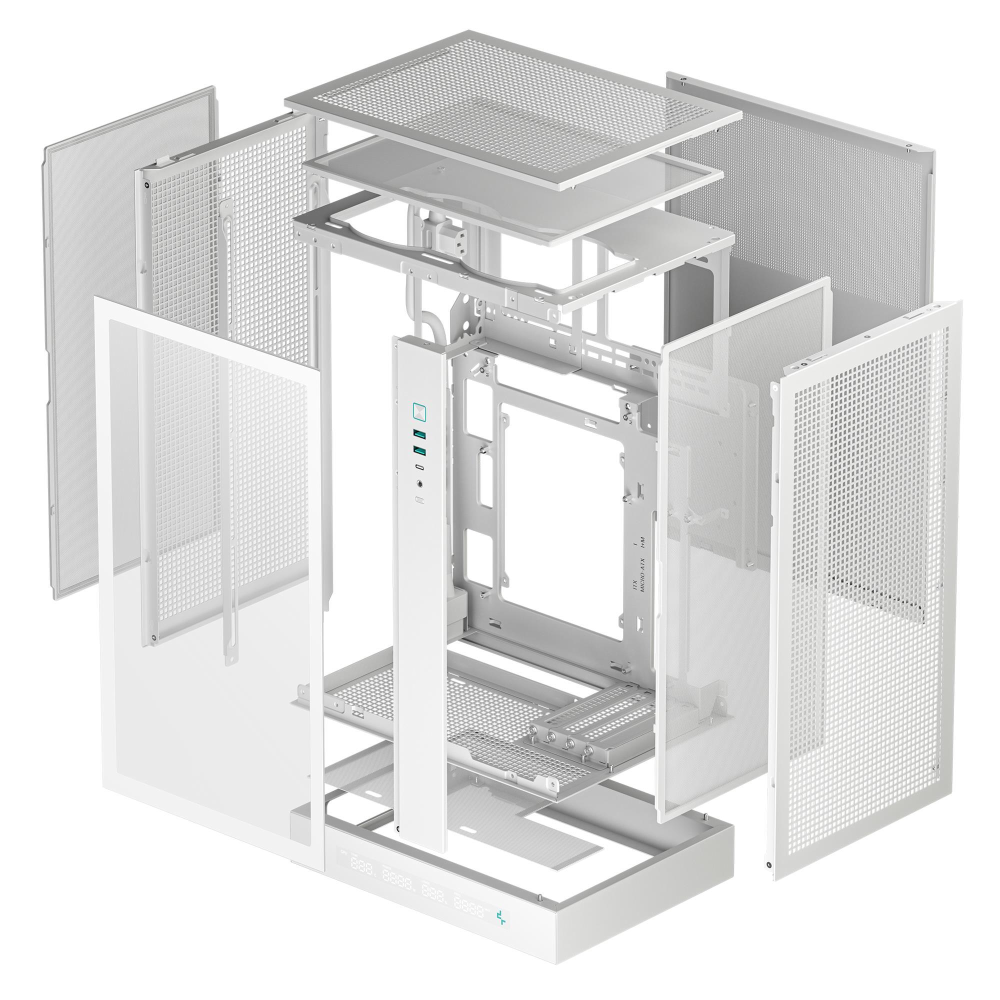 Корпус DeepCool CH270 Digital White (R-CH270-WHNDM0-G-1) без БЖ фото