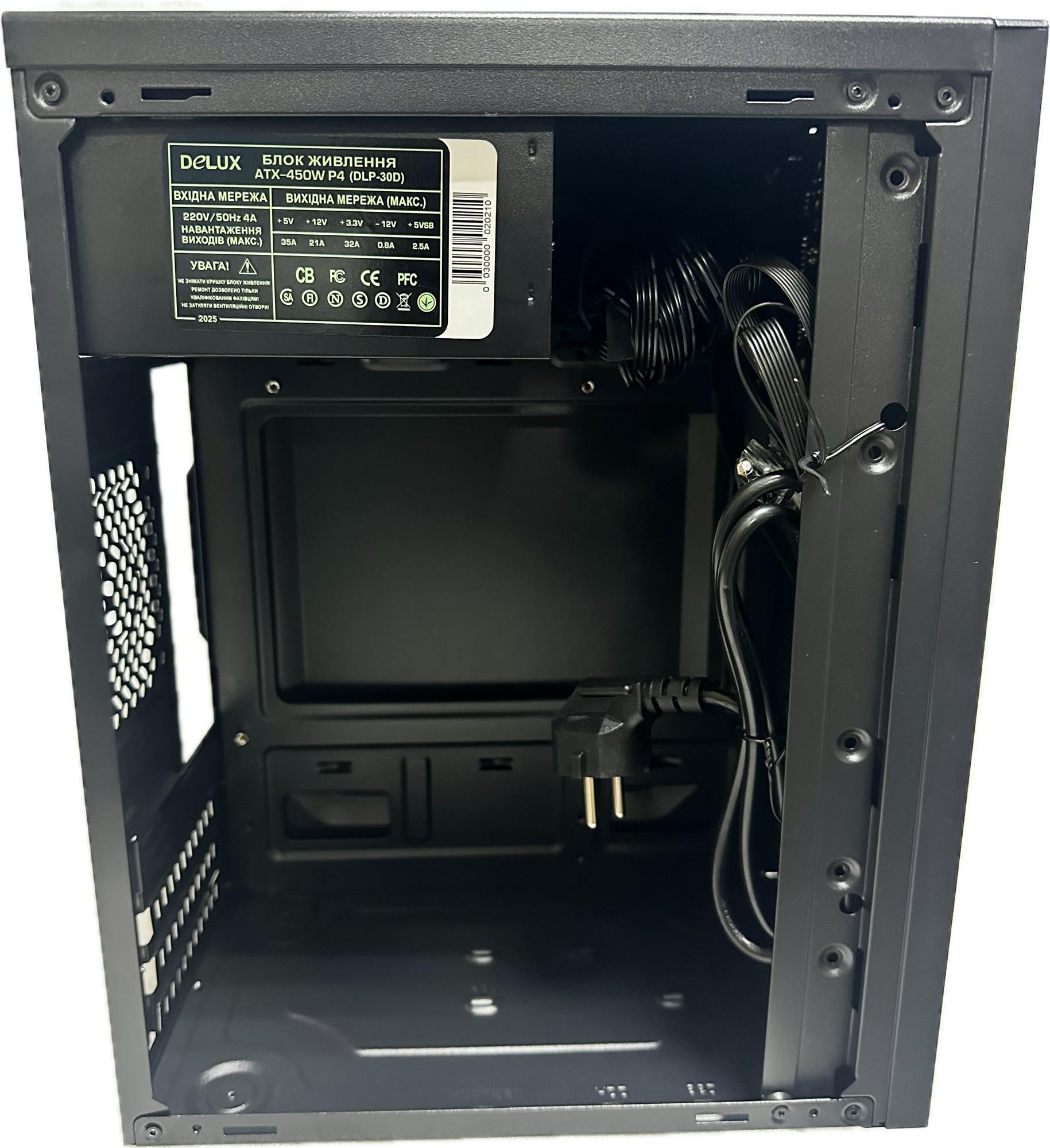 Корпус Delux MK 350 Black 450W 12Fan фото6