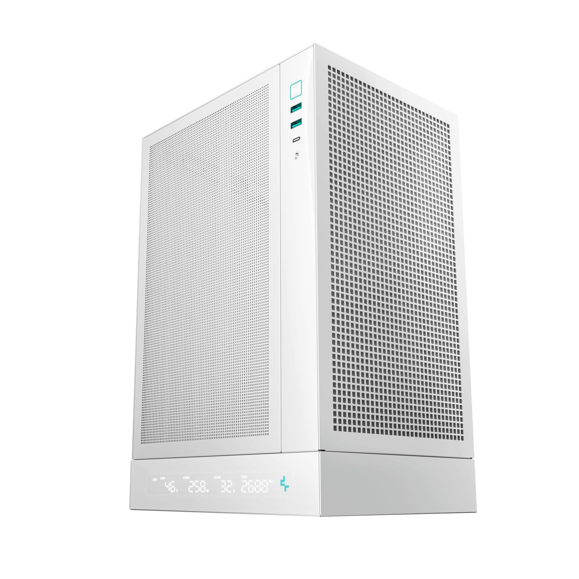 Корпус DeepCool CH170 Digital White (R-CH170-WHNPI0D-G-1) без БЖ фото2
