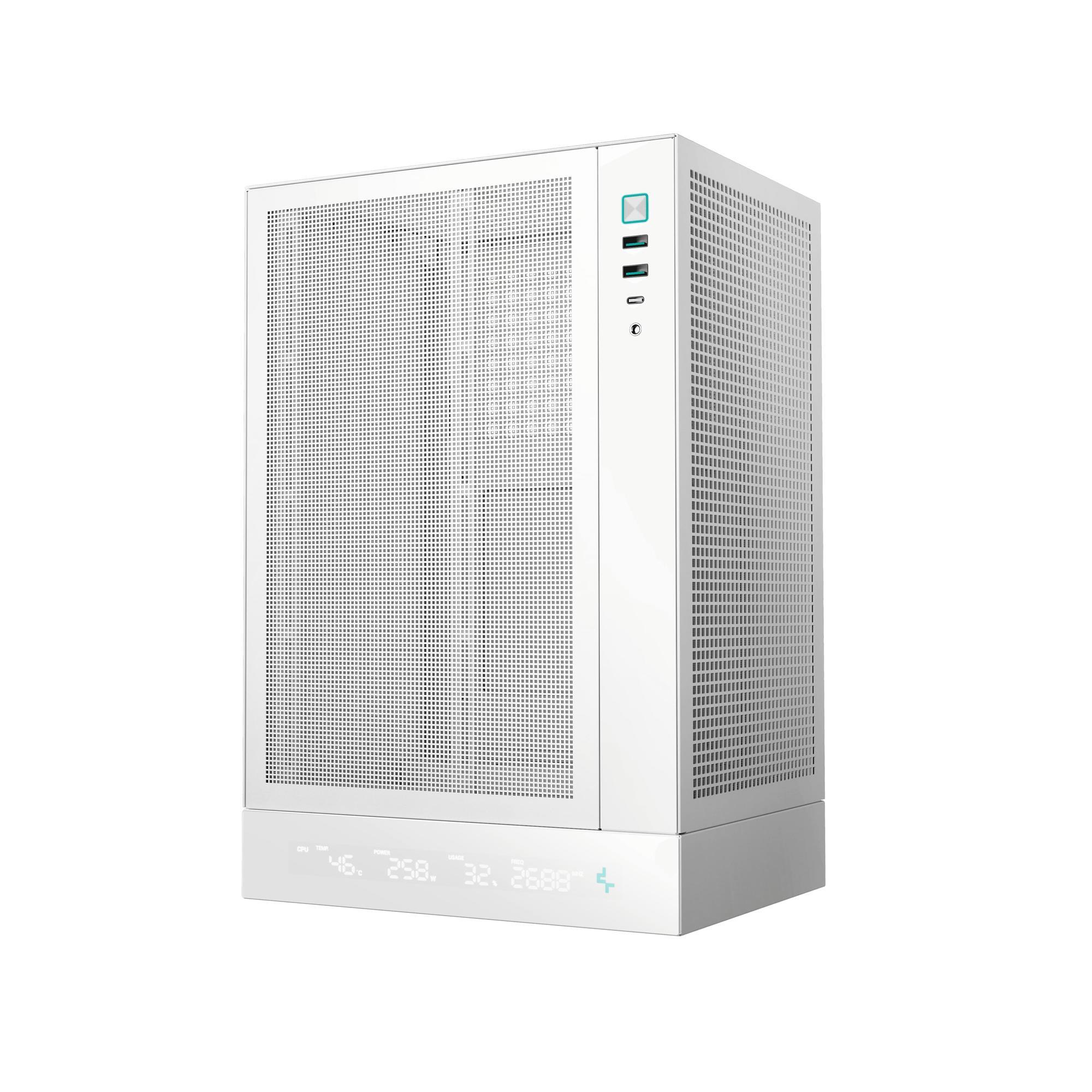 Корпус DeepCool CH170 Digital White (R-CH170-WHNPI0D-G-1) без БЖ фото3