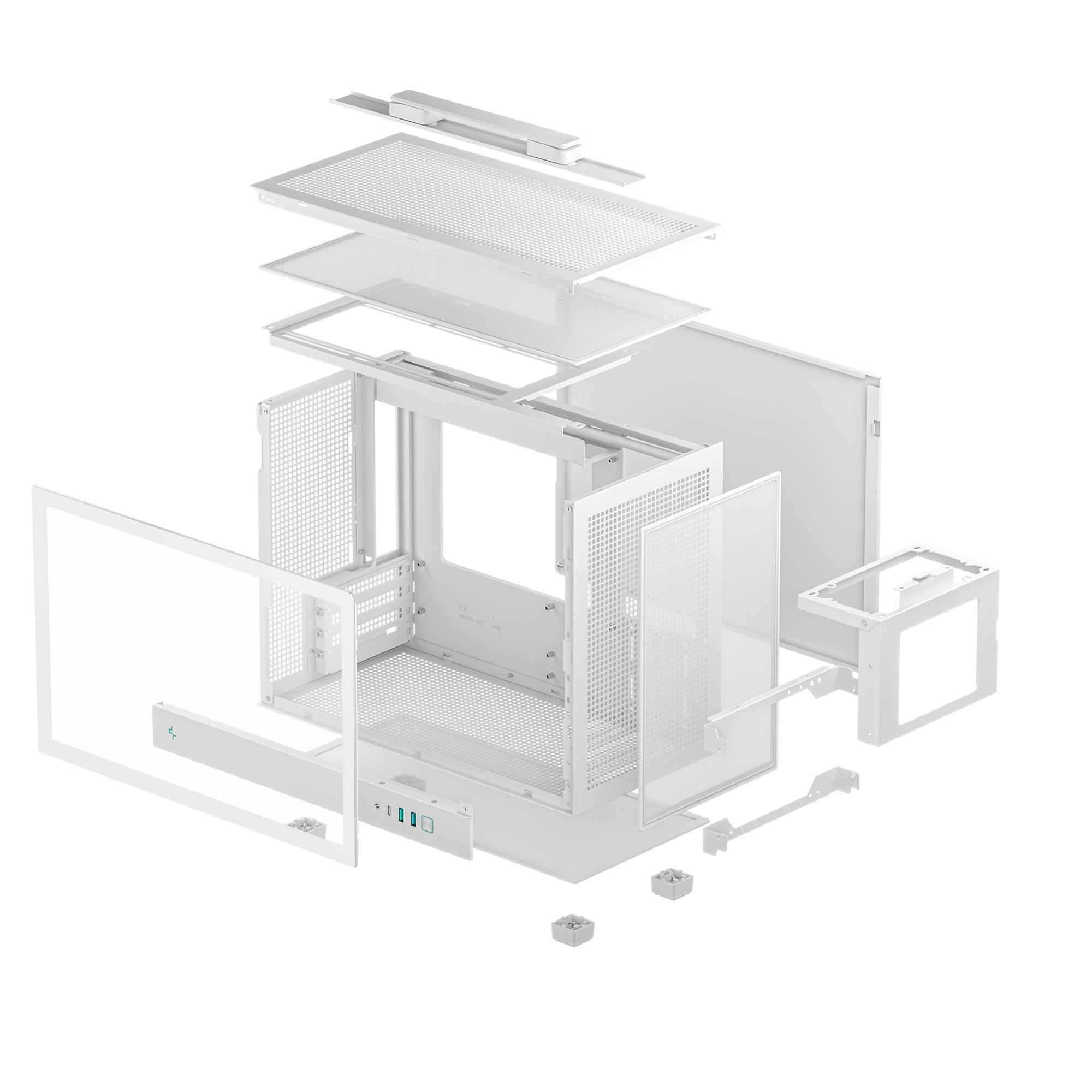 Корпус DeepCool CH160 Plus White (R-CH160-WHNGM0-G) без БП фото10