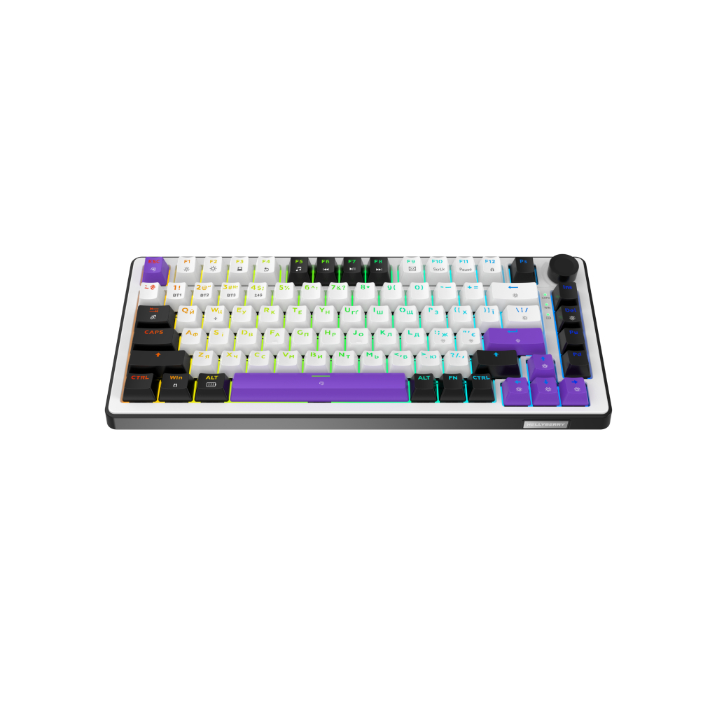 Ігрова клавіатура Hator Hellyberry HK75 Wireless White-Violet фото2