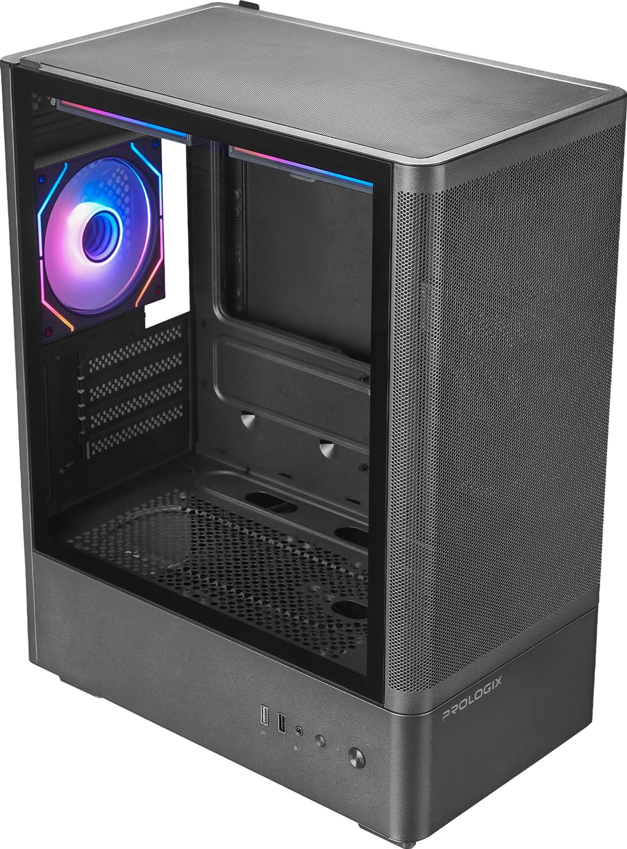 Корпус Prologix Lumi GM-01MAB Mesh Black фото3