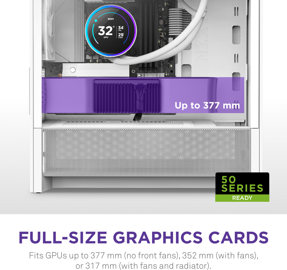 Корпус NZXT H3 Flow White без БЖ (CC-H31FW-01) фото2