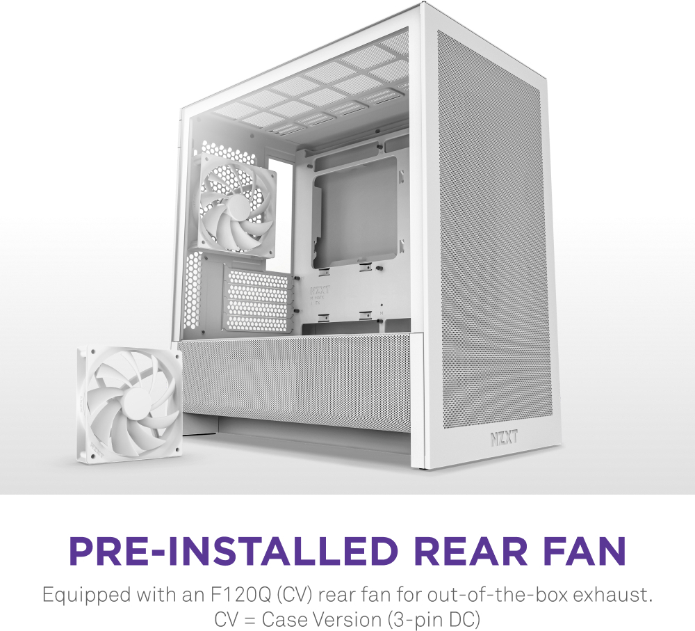 Корпус NZXT H3 Flow White без БЖ (CC-H31FW-01) фото5