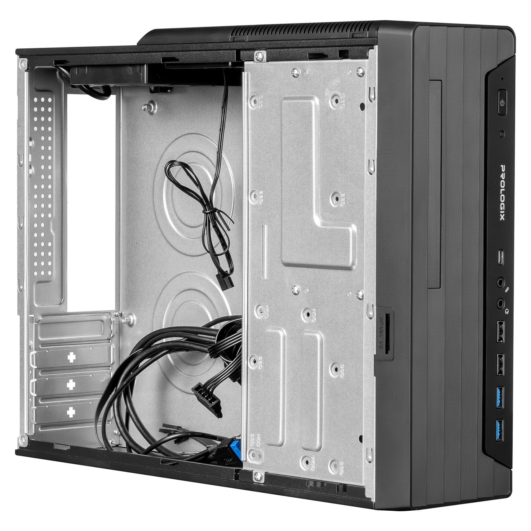 Корпус Prologix E117 Slim 400W Black фото2