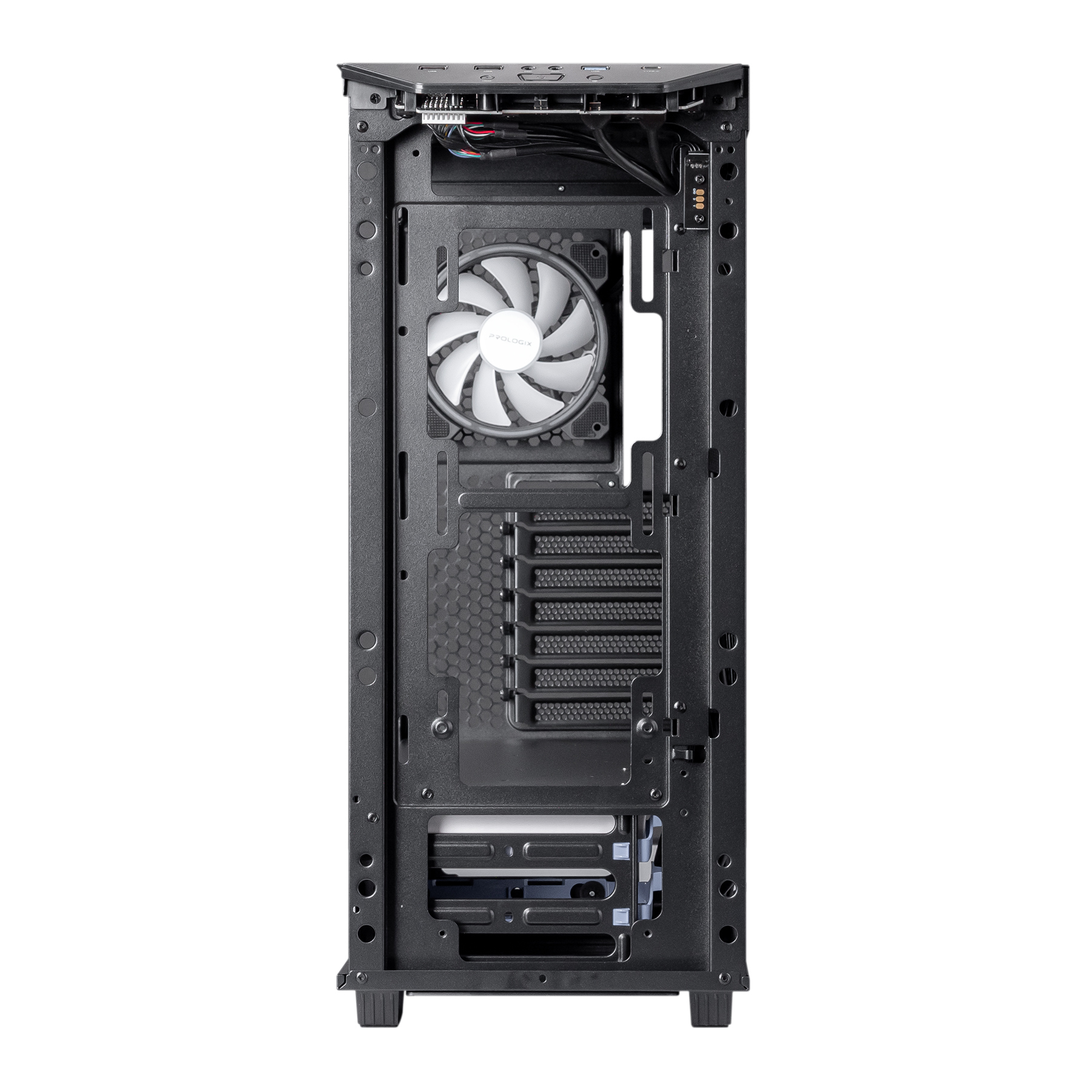 Корпус Prologix E122 Tempered Glass&Mesh Black фото7