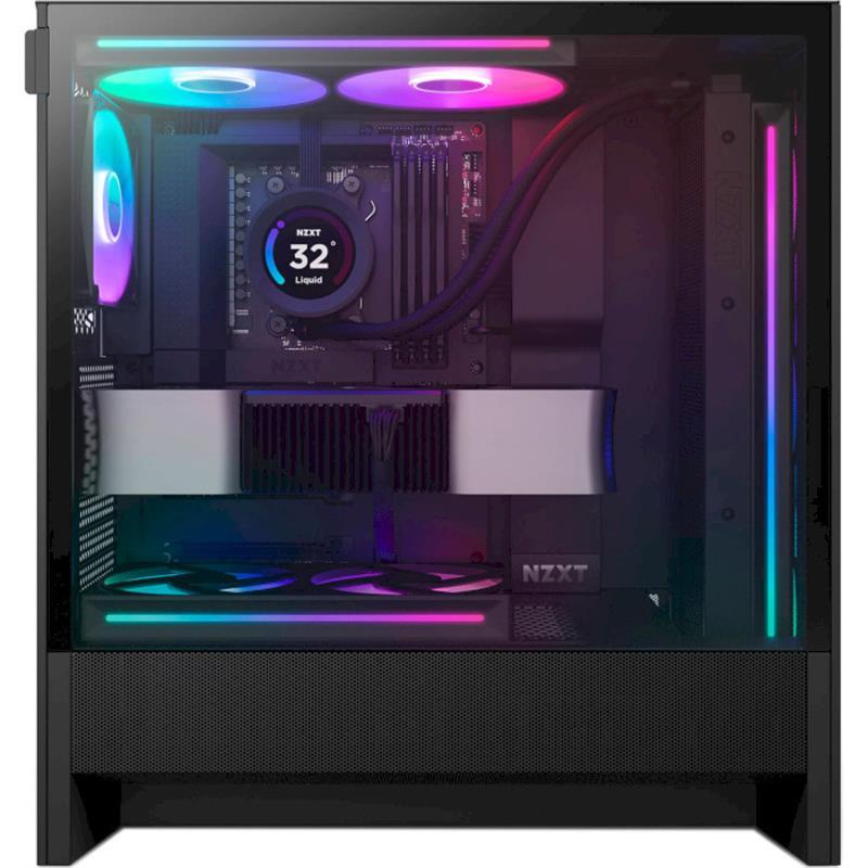 Корпус NZXT H5 Flow RGB Black (CC-H52FB-R1) без БЖ фото