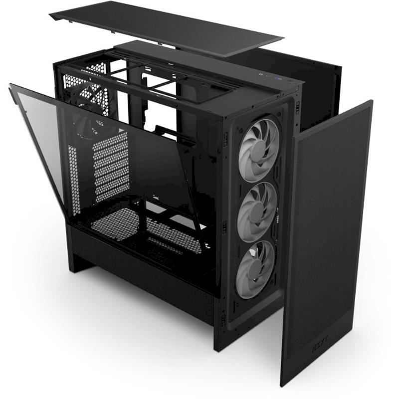 Корпус NZXT H5 Flow RGB Black (CC-H52FB-R1) без БЖ фото