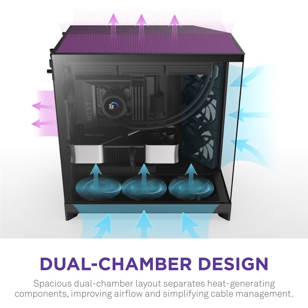Корпус NZXT H9 Flow Black без БП (CM-H92FB-01) фото4