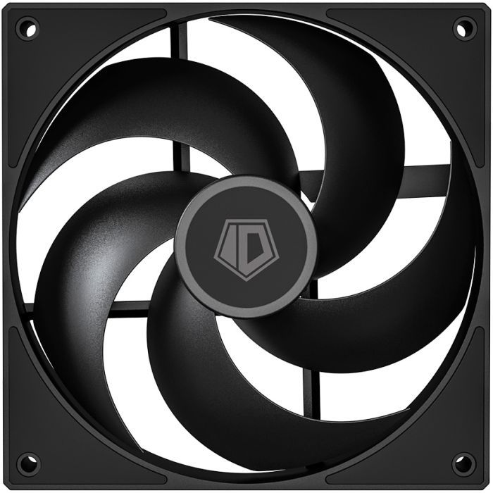 Вентилятор ID-Cooling AS-140-K Duet, 140x140x25мм, 4-pin PWM, чорний фото3