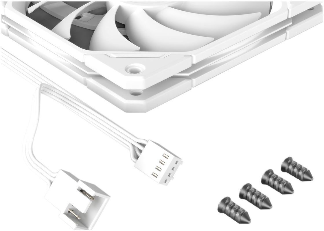Вентилятор ID-Cooling TF-12015-W, 120x120x15мм, 4-pin, білий фото