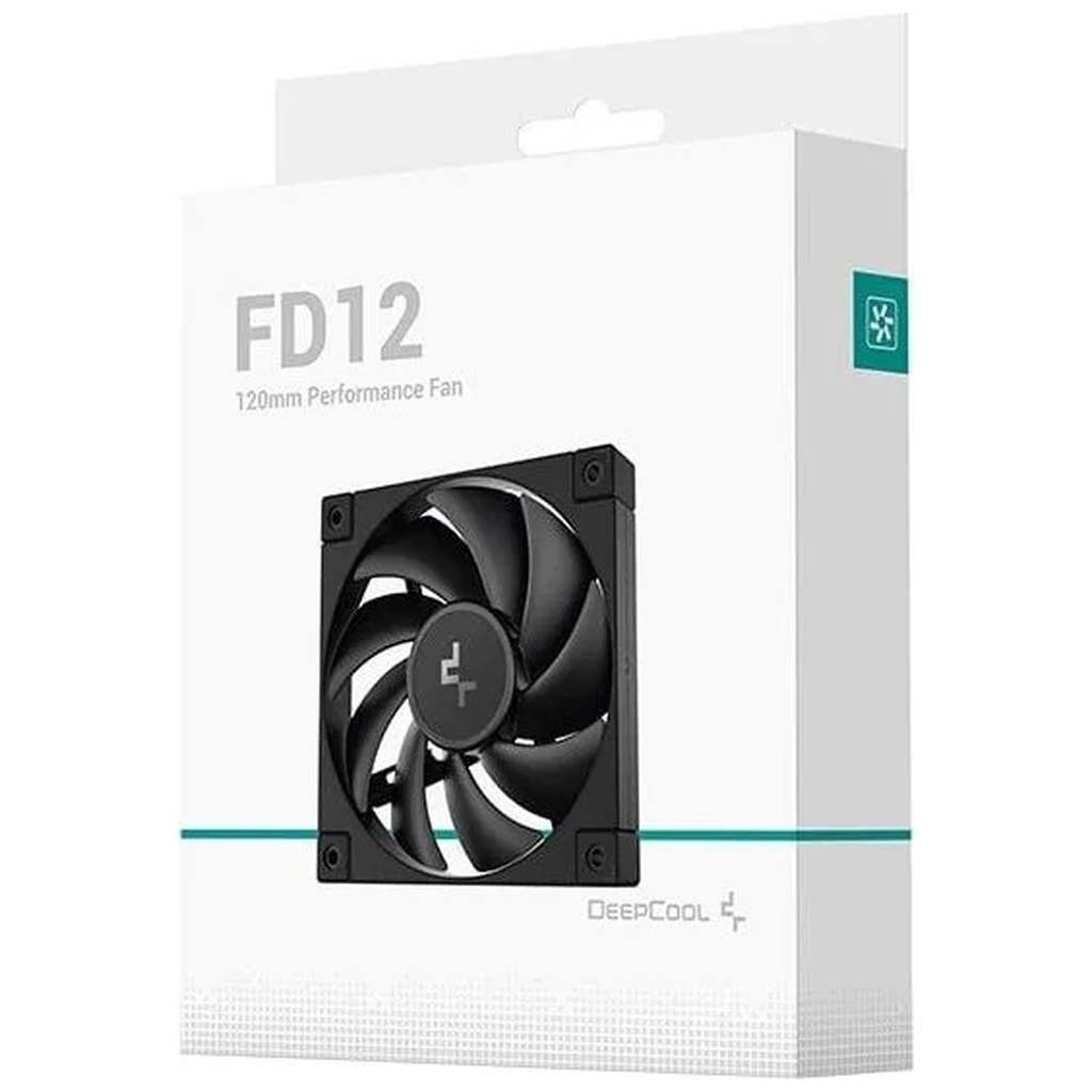 Вентилятор DeepCool FD12, 120x120x25мм, 4pin, чорний фото