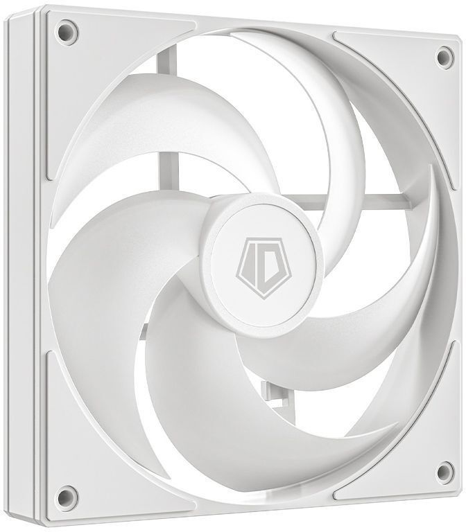 Вентилятор ID-Cooling AS-140-W Duet, 140x140x25мм, 4-pin PWM, білий фото2