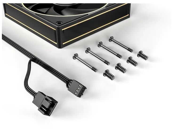 Вентилятор ID-Cooling AF-127-GDL, 120x120x27мм, 4-pin PWM, Black фото