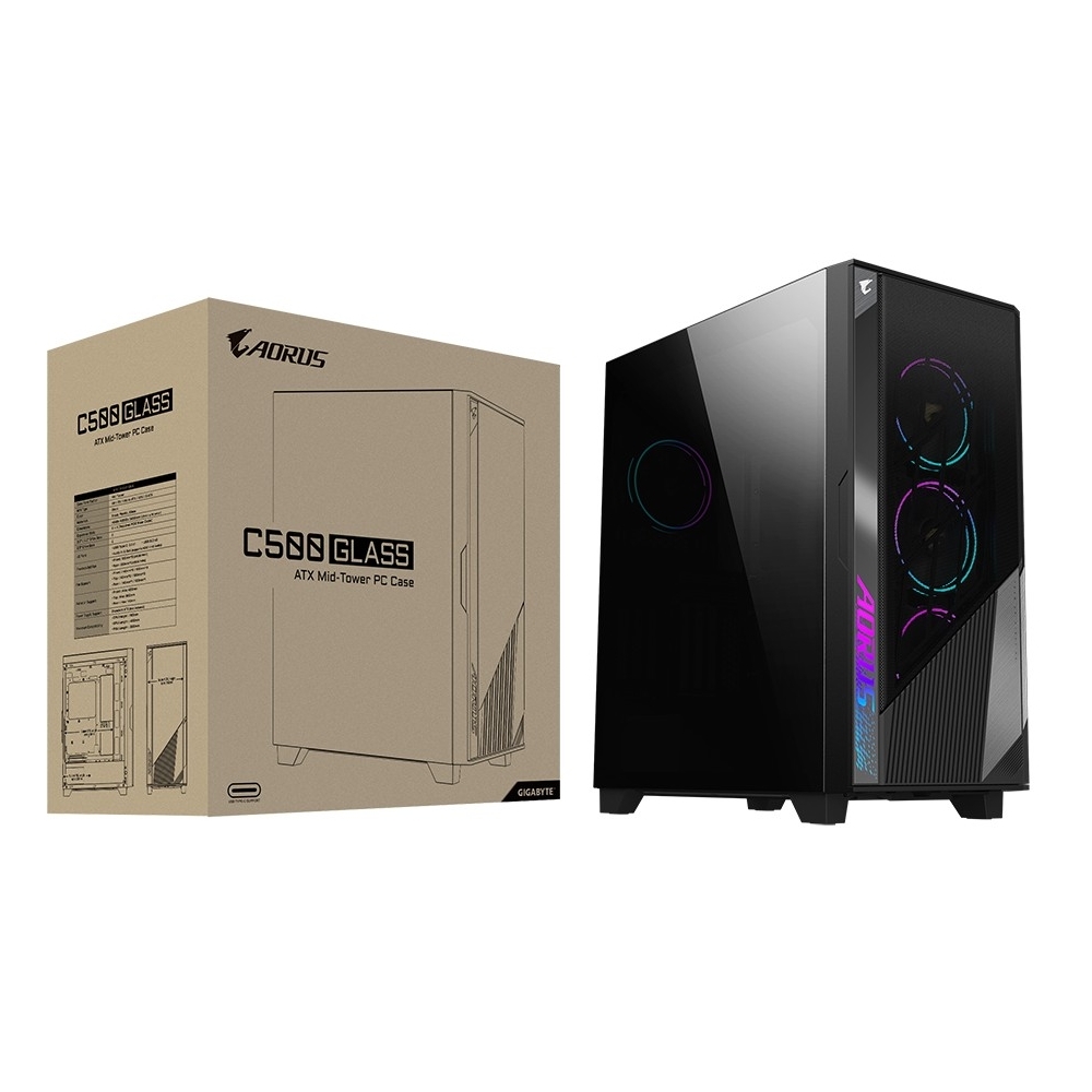 Корпус Gigabyte Aorus C500 Glass Black без БЖ (GB-AC500G ST) фото9