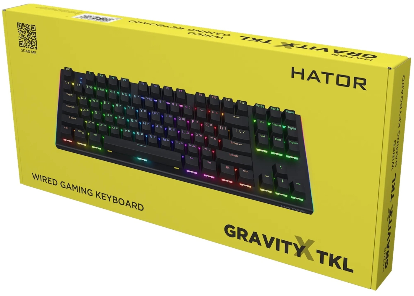 Игровая клавиатура Hator Gravity X TKL Orange US Layout Black (HTK550) фото