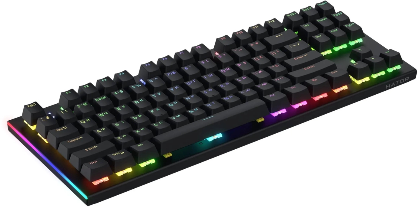 Игровая клавиатура Hator Gravity X TKL Orange US Layout Black (HTK550) фото