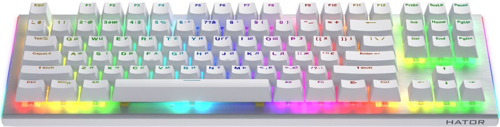 Ігрова клавіатура Hator Gravity X TKL Orange White (HTK551UA) фото