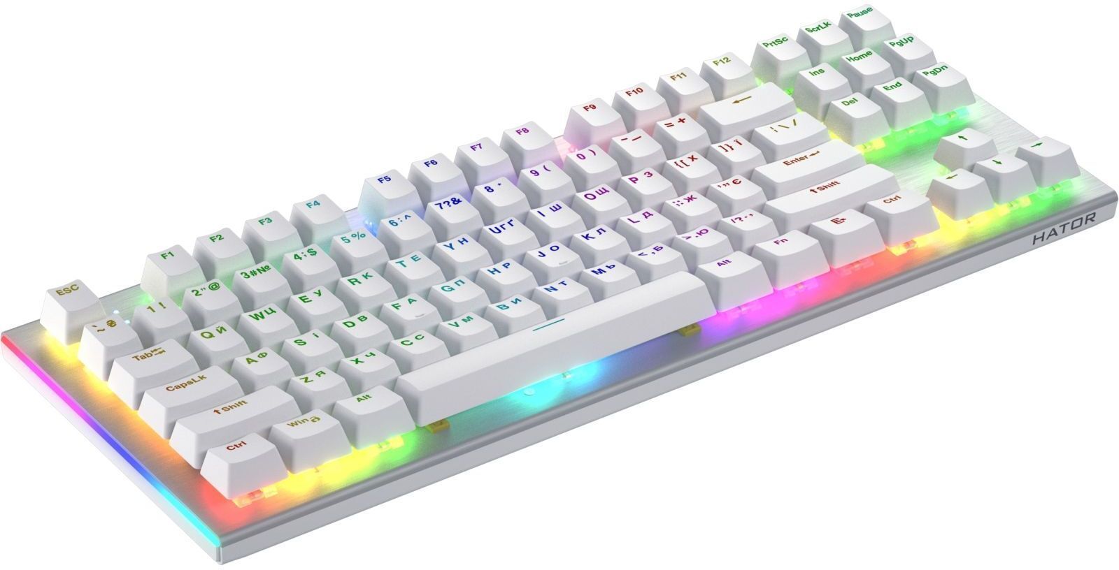 Ігрова клавіатура Hator Gravity X TKL Orange White (HTK551UA) фото
