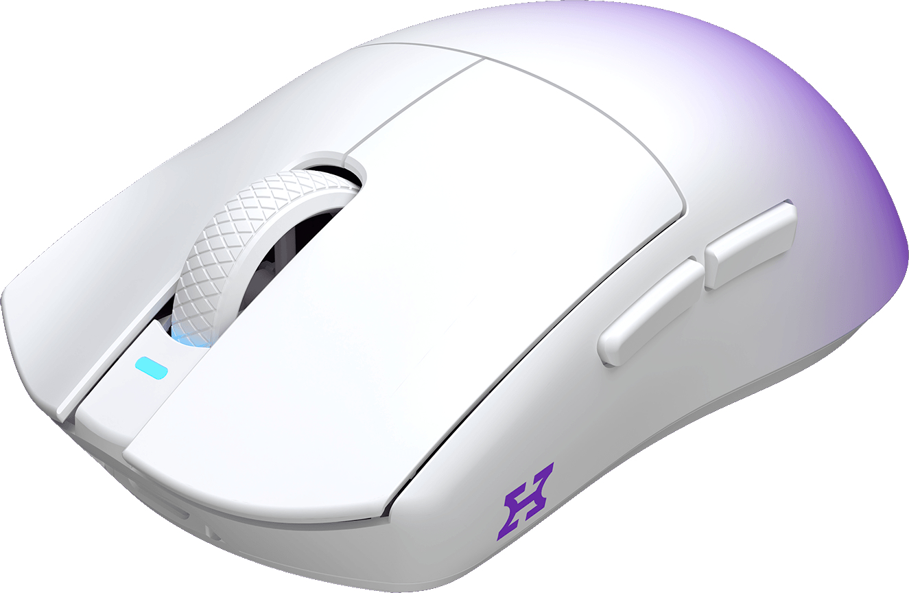 Игровая мышь Hator Hellyberry HM47 Pro Wireless White-Violet Gradient (HM47PRO_white_violet) фото3