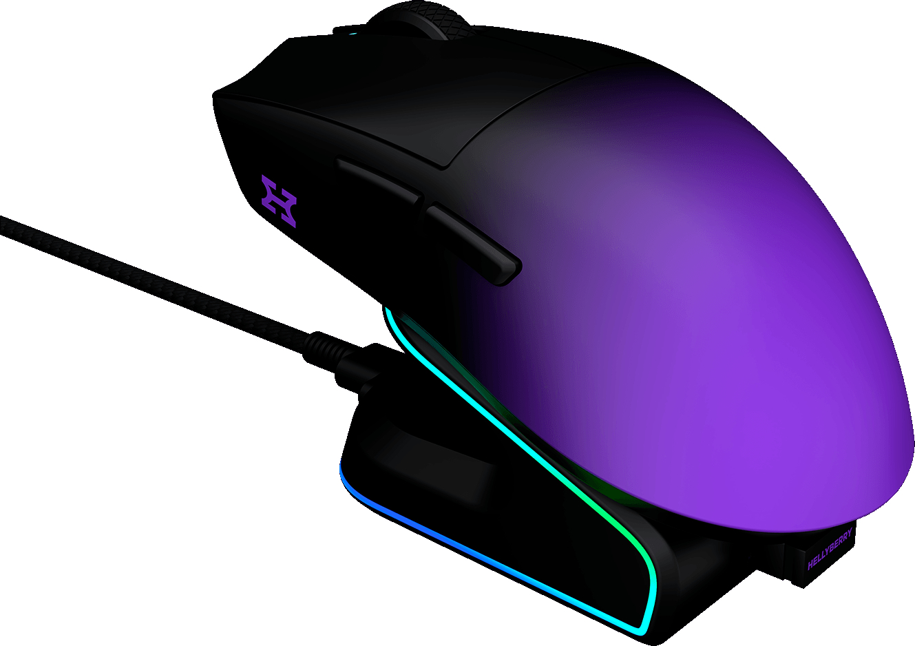 Игровая мышь Hator Hellyberry HM47 Pro Wireless Black-Violet Gradient (HM47PRO_black_violet) фото5