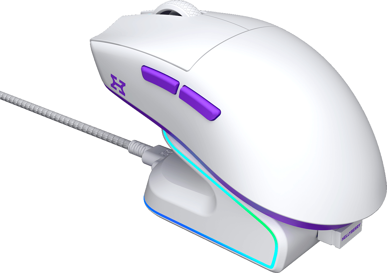 Ігрова миша Hator Hellyberry HM47 Wireless White-Violet (HM47_white_violet) фото