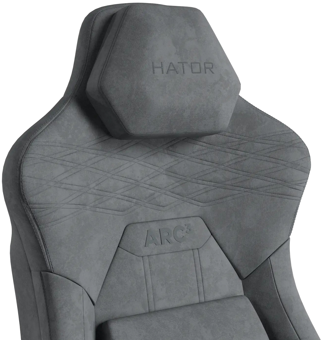 Кресло игровое Hator Arc 3 XL Velour Grey (HTC3446XL) фото