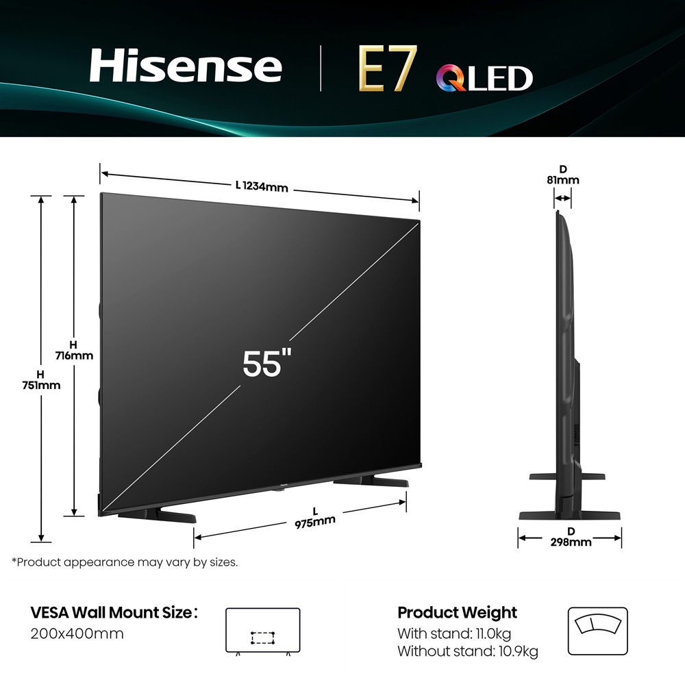 Телевизор Hisense QLED 55E7Q фото5