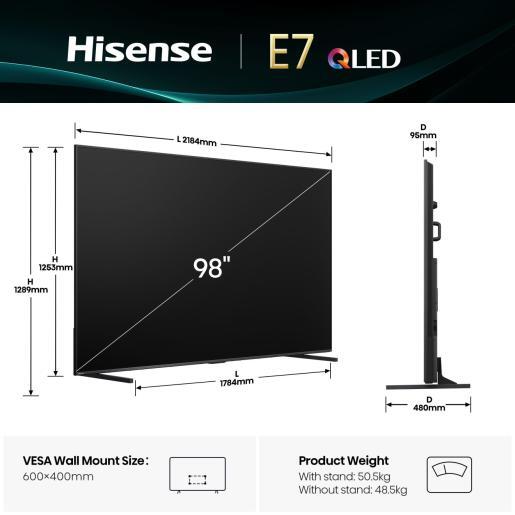 Телевизор Hisense QLED 98E7Q фото8