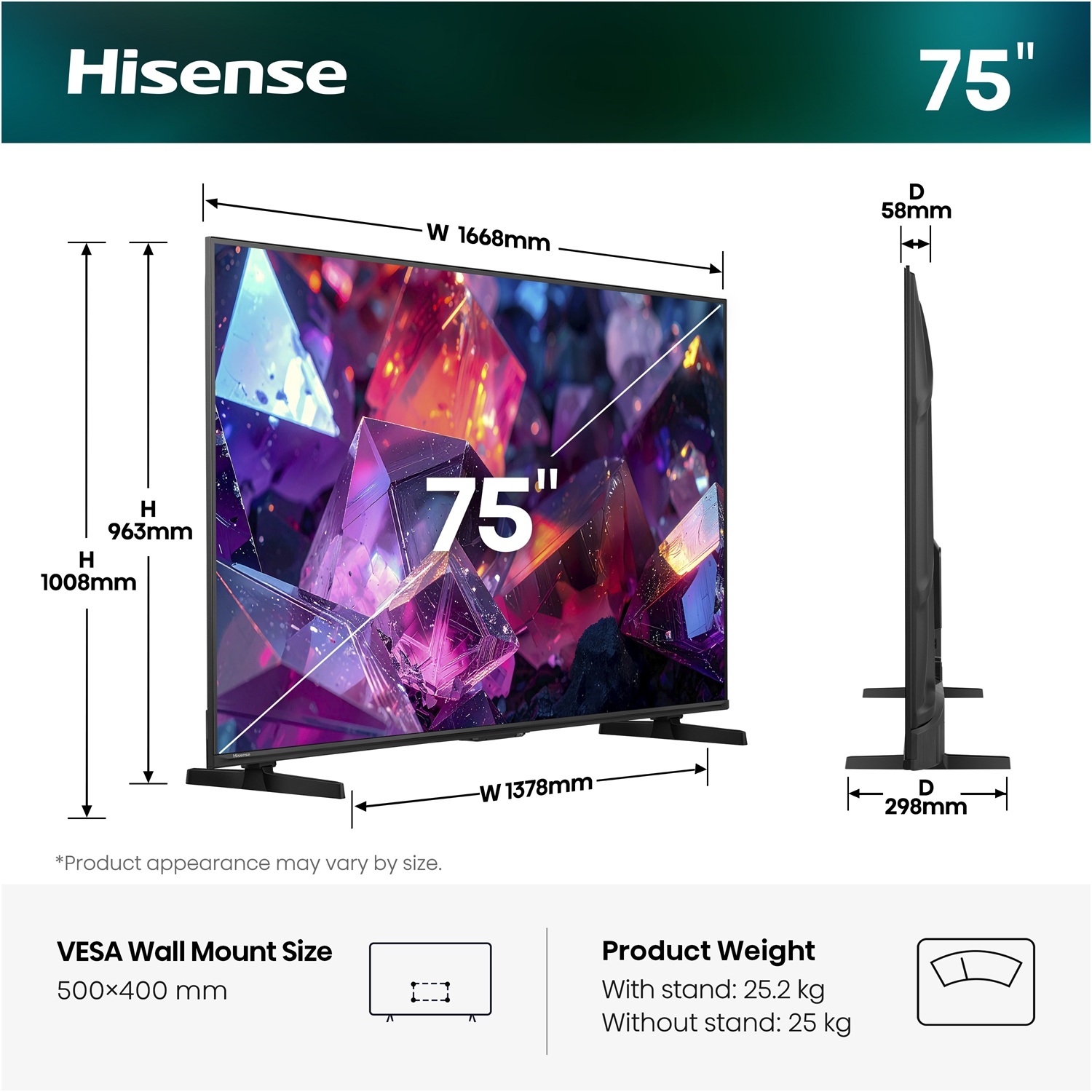 Телевизор Hisense QLED 75E7S PRO фото8