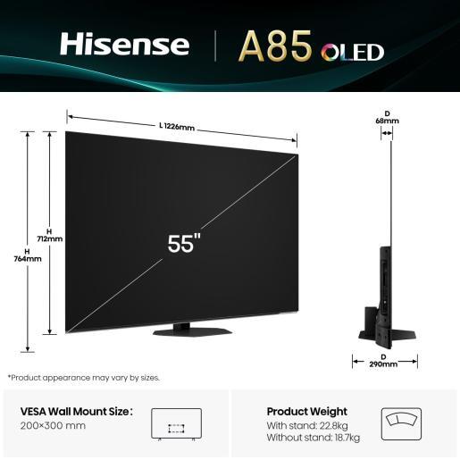 Телевизор Hisense OLED 55A85Q фото3