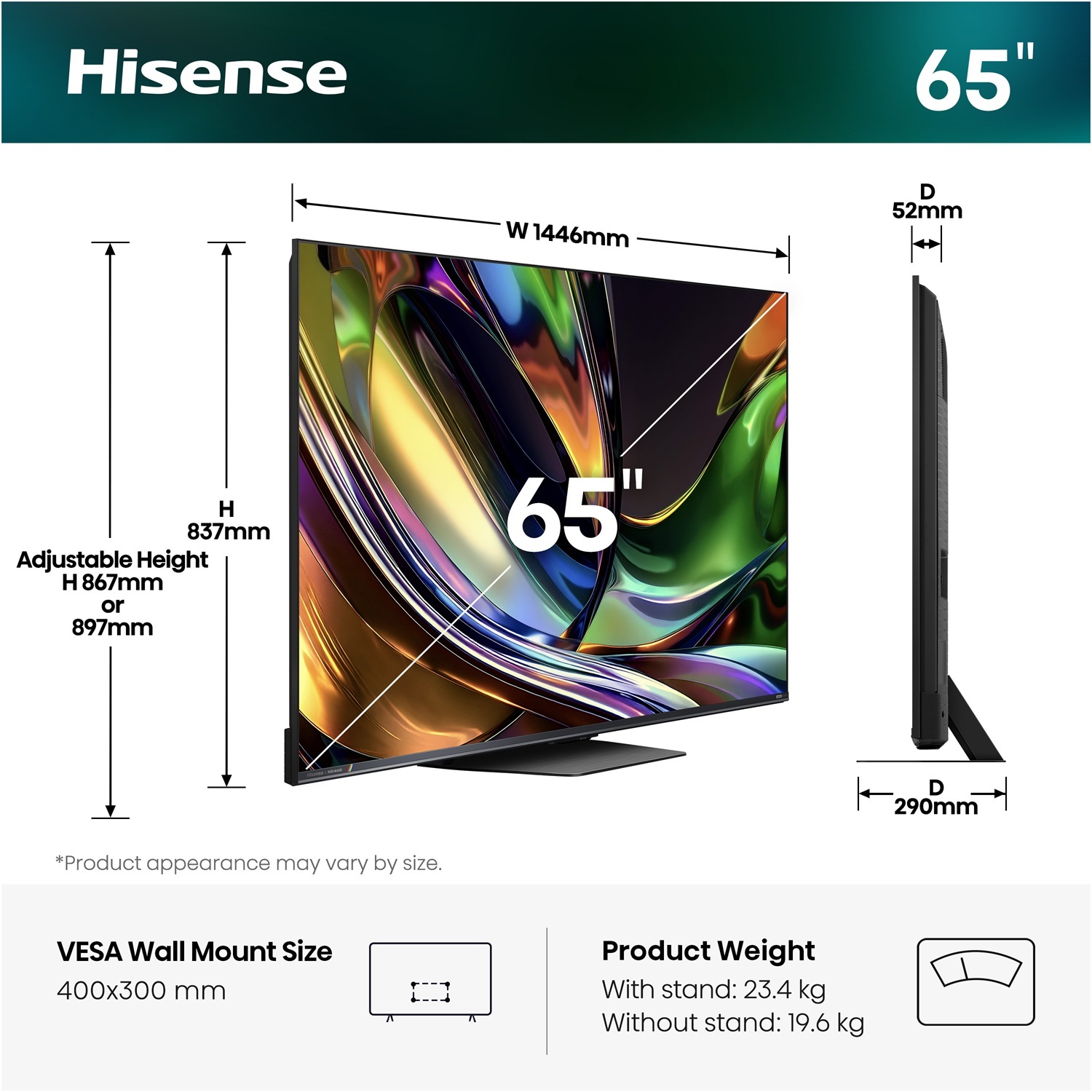 Телевизор Hisense RGB Mini LED 65UR8S фото